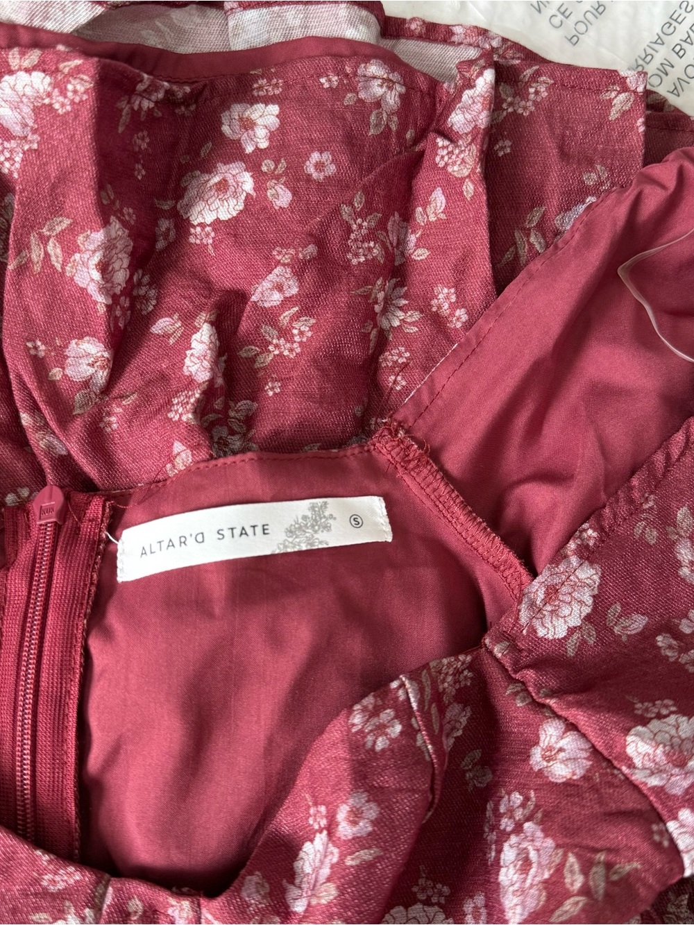 NWOT Altar'd State Brynn Floral Tiered Dress - Size Small - Picture 5 of 6